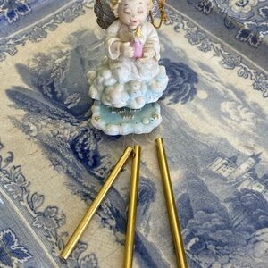 Angel Figurine with Gold Chimes